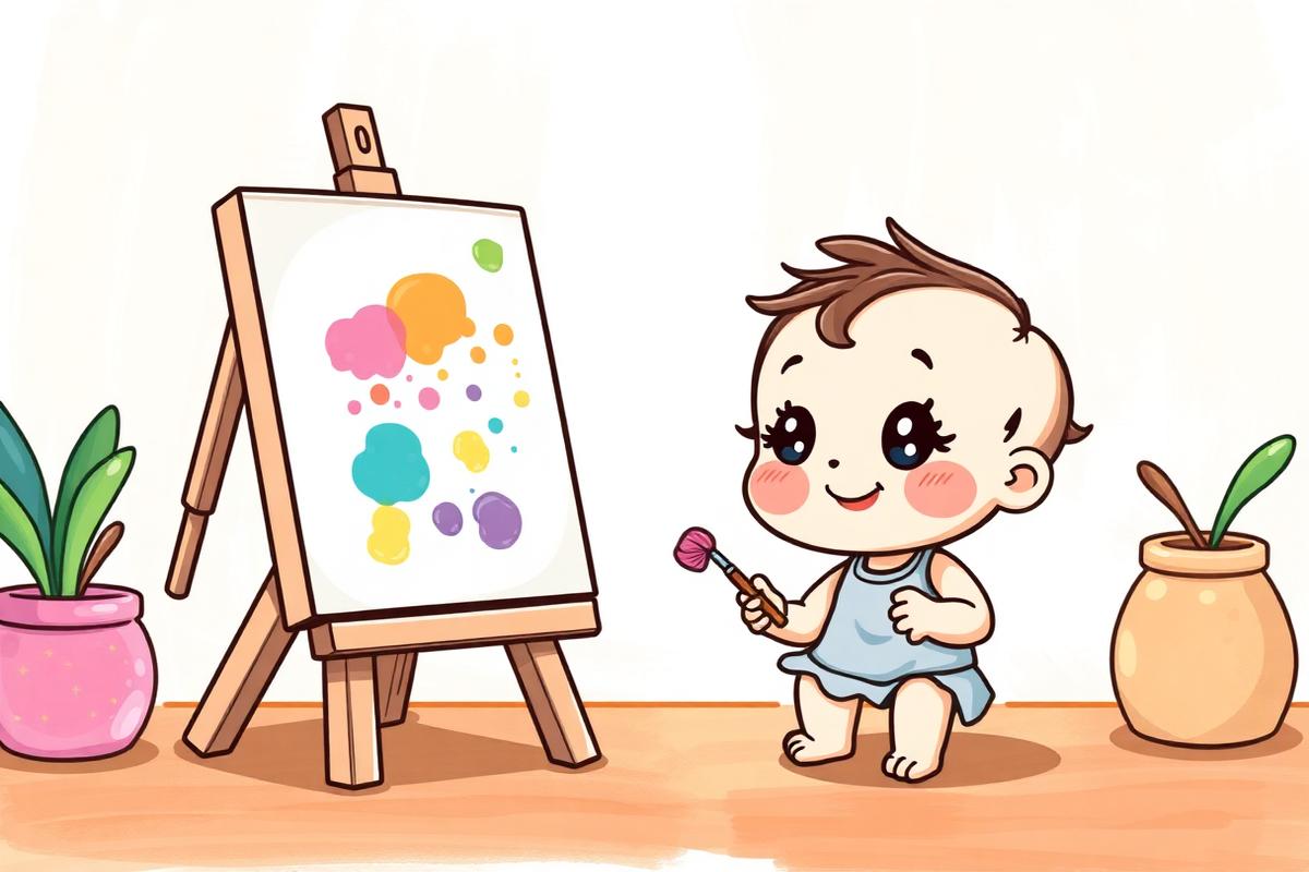 Art Studio activity book illustration