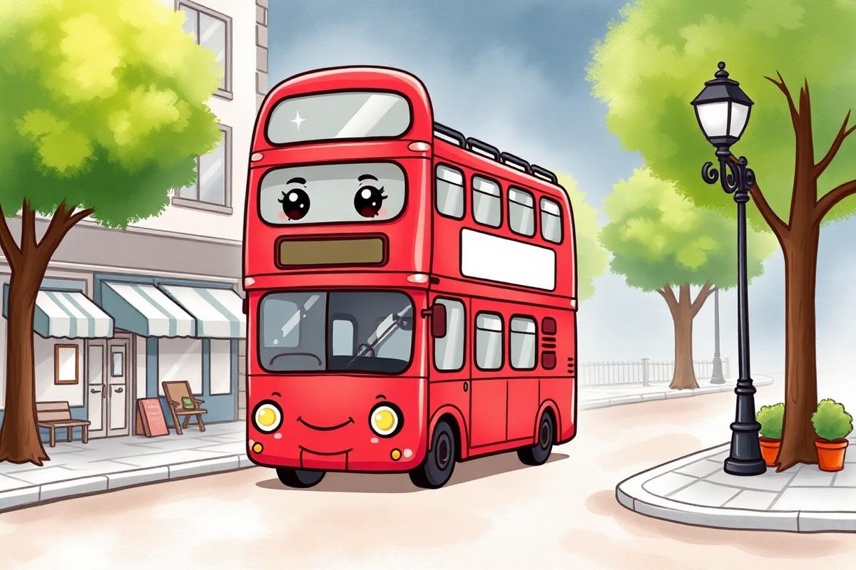 City Life activity book illustration