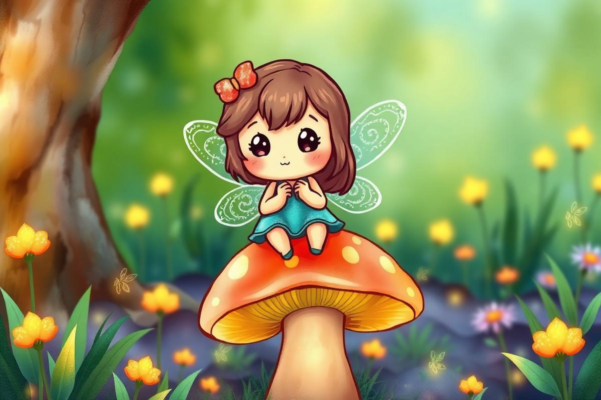 Fairy Garden activity book illustration