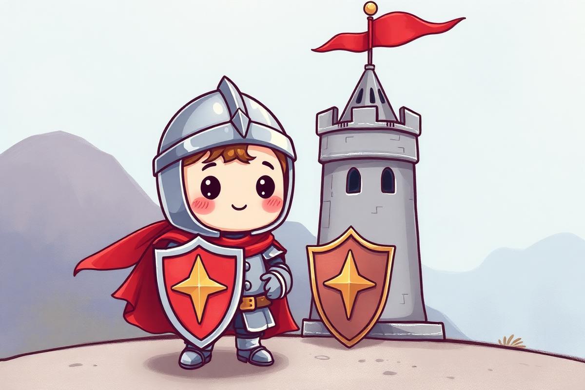 Knights & Castles activity book illustration