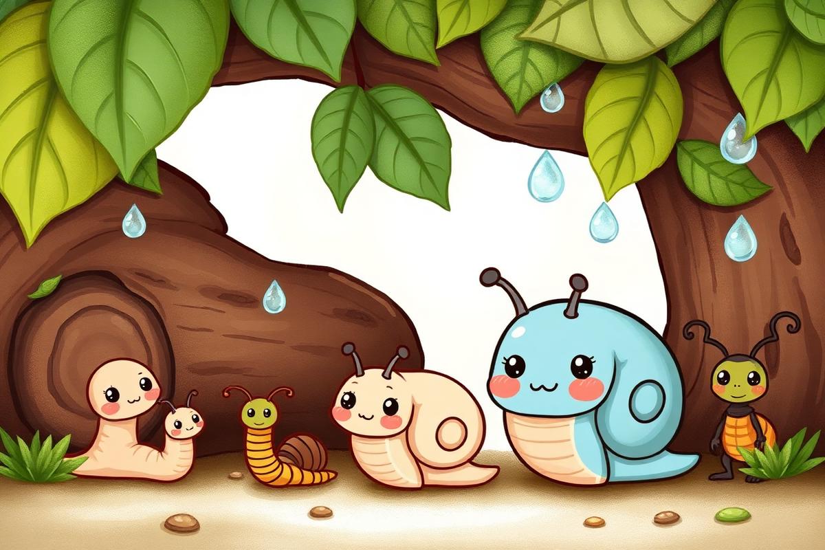 Minibeast Hunt activity book illustration