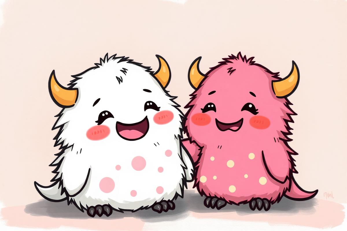Silly Monsters activity book illustration