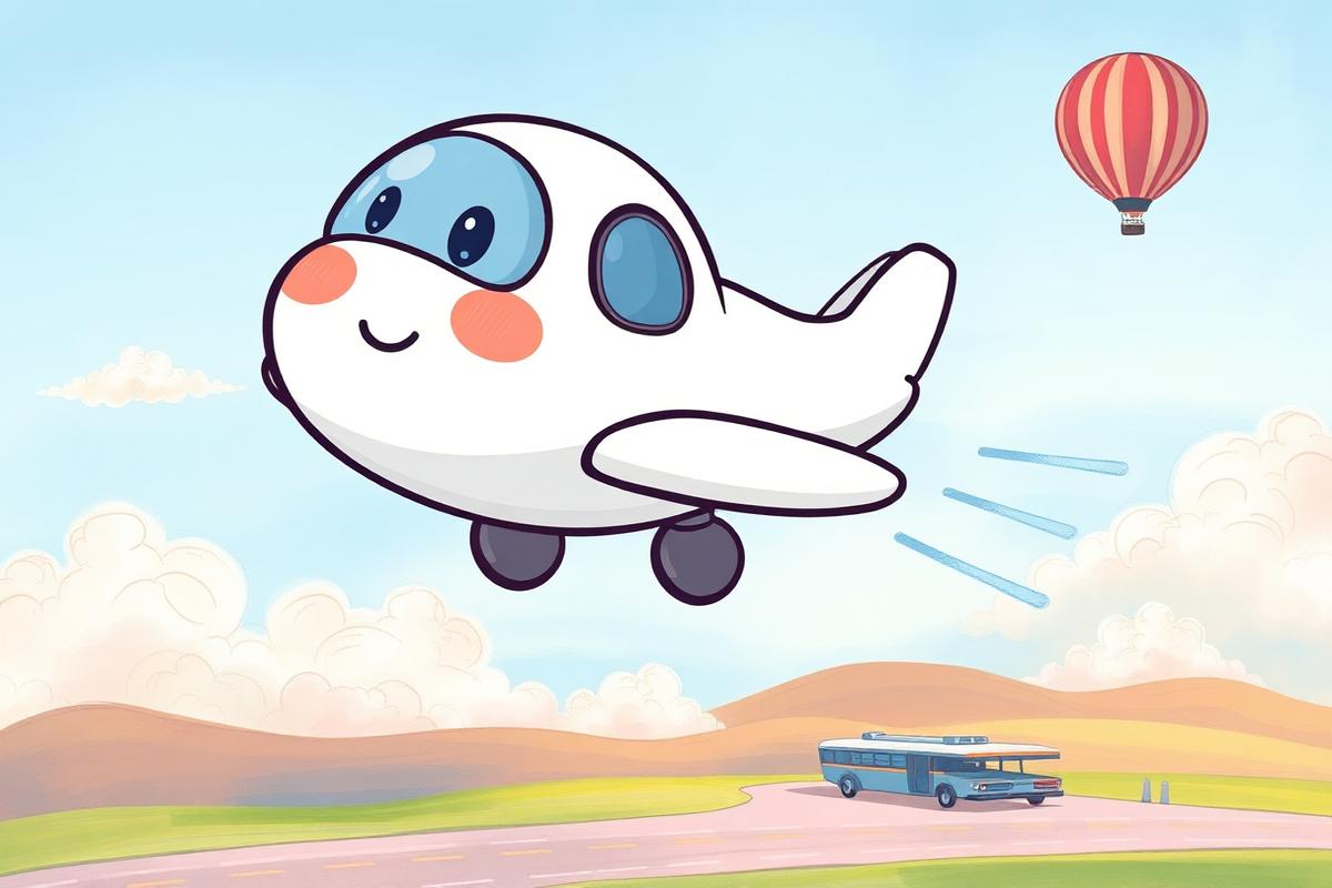 Planes & Flight activity book illustration