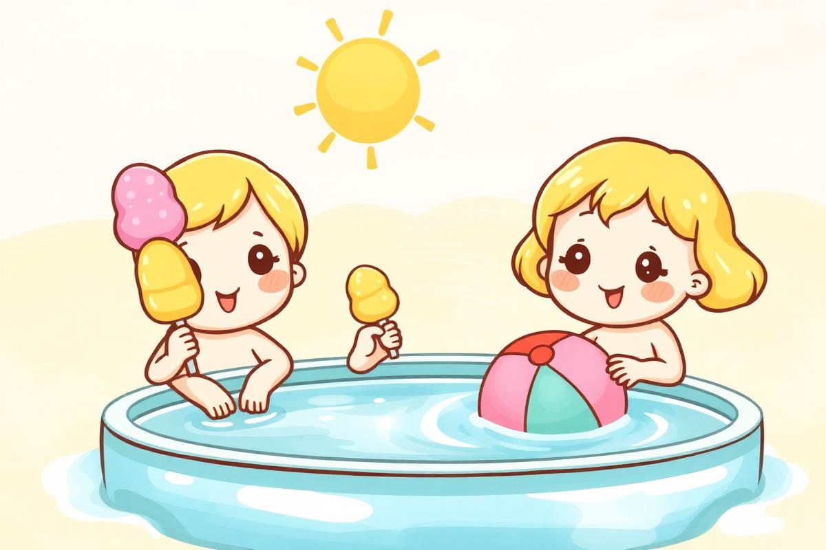 Summer Holiday activity book illustration