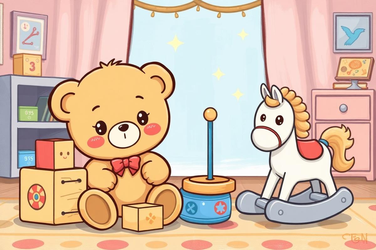 Toy Box activity book illustration